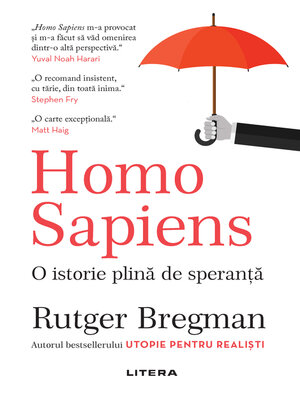 cover image of Homo Sapiens. O istorie plină de speranta